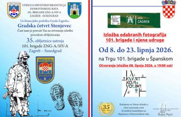 35. oblj. ustroja Stoprve-Izložba na Trgu 101. br. u Zagrebu